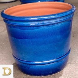 vaso smaltato blu